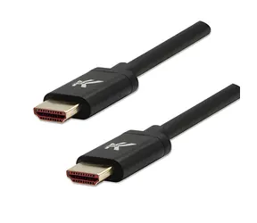 Logo HDMI 2.1 2 m schwarz / HDMI-Kabel / Ultra High Speed / Stecker auf Stecker / 8K 60Hz / vergoldete Anschlüsse