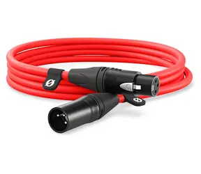 Rode XLR3M- R rot / XLR-Audiokabel / 3 m