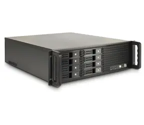 Inter-tech IPC 3U-3508 schwarz / Servergehäuse / 3U / ATX / 8x 2,5"/3,5" Hot-Swap-Einschübe / 2x USB 3.2 Gen1