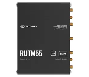 Teltonika RUTM55 ohne Adapter / Industrierouter / 5G / LTE Cat19 / Wi-Fi 5 / Dual-SIM/eSIM / 4X Gigabit-LAN