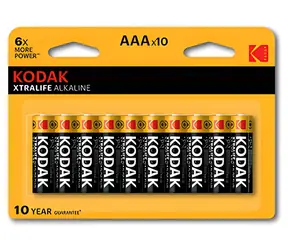 Kodak XTRALIFE AAA / Alkaline-Batterie / 10 Stück