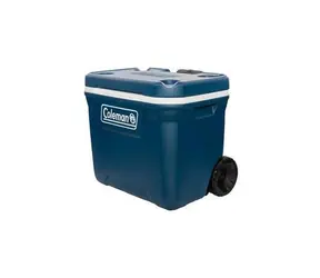 Coleman 50QT Xtreme Wheeled blau/weiß / Kühlbox auf Rädern / Volumen 47 l / Isoliert bis zu 4 Tage