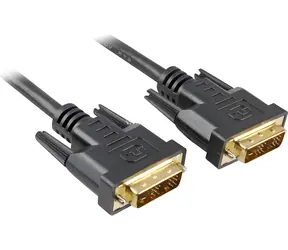 Sharkoon DVI-D 24+1 schwarz / Kabel / DVI-D - DVI-D / Dual Link / 2 m