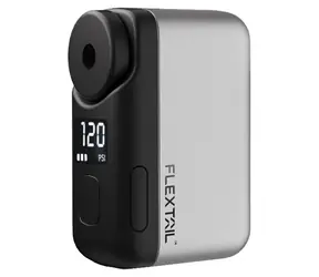 Flextail Tiny Bike Pump Pro grau / Tragbare Fahrradpumpe / Druck 120 PSI / USB-C