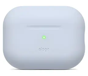 Elago AirPods Pro 2 Silikonhülle hellblau / Kopfhörerhülle / Nylonband