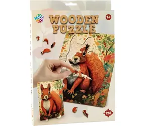 MOXY Outline Puzzle Eichhörnchen / 128 Teile