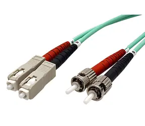 efb ST-SC / Optisches Patchkabel / Multimode 50/125 OM3 / Duplex / LSOH 3 mm / 10 m