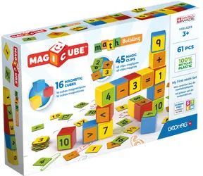 Geomag Magnetbaukasten Magicube Mathe / 61 Teile / ab 3 Jahren