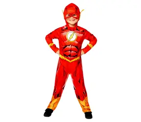 AMSCAN Kinder-Flash-Kostüm 8-10 Jahre (128-140 cm) / Kostüm wie abgebildet