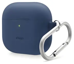 Elago AirPods 4 Silikon-Hängehülle Jean Indigo / Hülle / Silikon / mit Aufhängeschlaufe / für AirPods 4