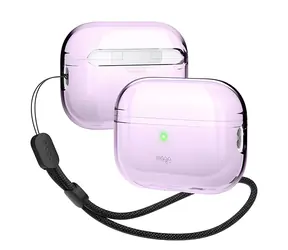 Elago AirPods Pro 2 TPU-Hülle Lavendel / Kopfhörerhülle / Nylonband
