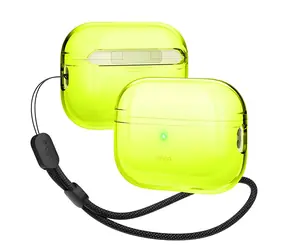 Elago AirPods Pro 2 TPU-Hülle, neongelb / Kopfhörerhülle / Nylonband