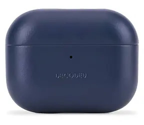 Decoded Leder-Schutzhülle dunkelblau / Hülle / für Apple AirPods Pro 3 / Leder