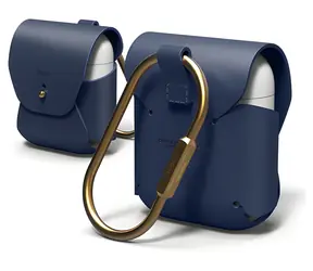 Elago AirPods Lederhülle Jean Indigo / Leder