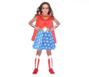 Amscan Wonder Woman Kinderkostüm / Kostüm / 8-10 Jahre (128-140 cm)