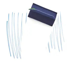 Magnetoplan magnetoWipe ecoAware blau / Magnetischer Abzieher / rPET-Filz / Neodym-Magnete