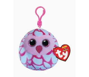 Ty Squishy Pinky Plüsch-Eule, rosa / 8,5 cm
