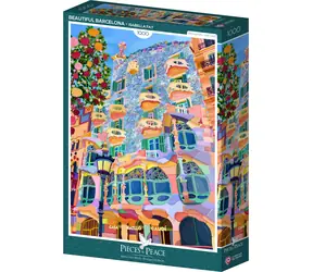 PIECES & PEACE Puzzle „Schönes Barcelona“ / 1000 Teile / 47,8 x 69 cm
