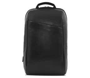 Puro Byday schwarz / Laptop-Rucksack / bis zu 15,6 Zoll / Öko-Leder