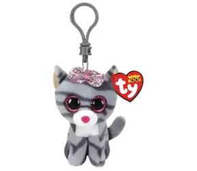 Ty Plüschkatze Kiki, grau / 8,5 cm