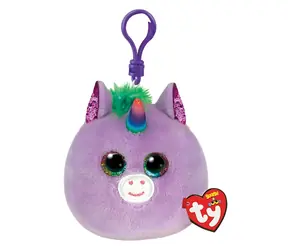 Ty Squishy Rosette Plüscheinhorn, lila / 8,5 cm