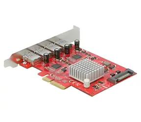 DeLock / Controller 4X USB-A / PCIe x4 / USB 3.2 Gen 2 / 10 Gbit/s