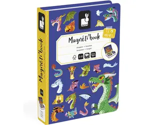 JANOD Magnetbuch Drachen / 53 Magnete / 10 Karten