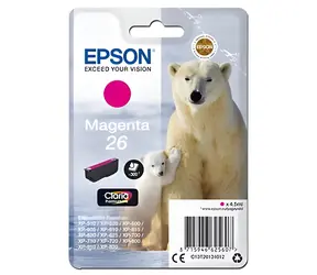 Epson 26 Magenta / Original Tintenpatrone / 4,5 ml / XP-510, 520, 600, 605, 610, 615, 620
