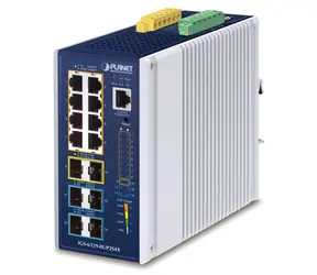Planet IGS-6329-8UP2S4X / Industrie-Switch / L3 / 8x 1-Gb-RJ-45 / 2x 2,5-Gb-SFP / 4X 10-Gb-SFP+ / PoE 802.3bt 360 W
