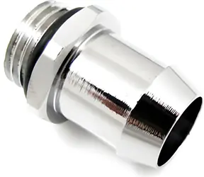XSPC Gerade Verbindung G1/4 Zoll AG auf 13 mm ID Chrom / Anschluss auf Rohr 19/13 mm