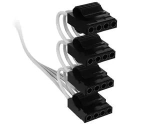 Corsair Premium Sleeved weiß / Molex-Kabel / Typ 5 / 4X 4-Pin Molex