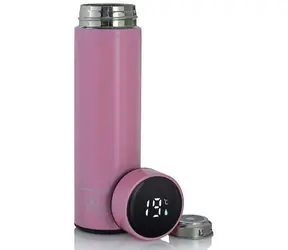 Extralink SMART Travel Mug pink / Thermosbecher / LED-Anzeige / 500 ml / Edelstahl