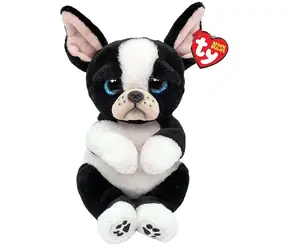 Ty Plüschhund Rudy, schwarz / weich / 22 cm