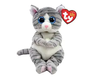 Ty Plüschkatze Mitzi, grau / 15 cm