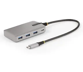 StarTech USB-C Hub mit 4 Anschlüssen, silber / 3x USB-A + 1x USB-C / 10 Gbit/s / für Laptops