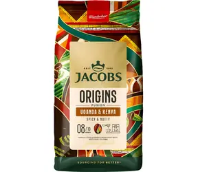 Jacobs Kaffeebohnen Uganda & Kenia Espresso 1 kg / Geschmacksintensität 8/10