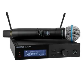 Shure SLXD24+E/B58-G65 / Drahtloses Mikrofonsystem / Handsender / Niere / 470-606 MHz / 24 Bit