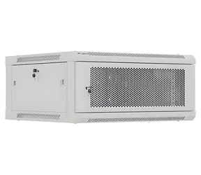 Lanberg WF01-6604-23S grau / Wandschrank / 19" / 4 HE / 600 x 600 mm / Tragfähigkeit 60 kg