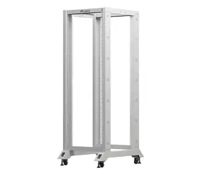 Lanberg Open Rack 32U grau / Offenes Rack / 19" / 600 x 800 mm / Tragfähigkeit 600 kg