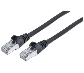Intellinet Patchkabel CAT6 schwarz / Patchkabel / S/FTP / LSZH / 350 MHz / 1 m