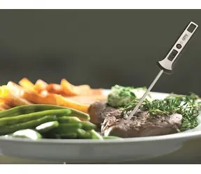 Gefu 21820 digitales Lebensmittelthermometer / Thermometer / -45 bis 200 °C / Ansprechzeit 10 s