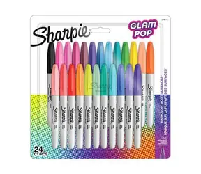 Sharpie Permanentmarker Glam Pop (feine Spitze) / Runde Spitze F / 24 Stück