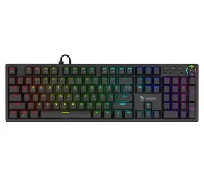 Savio STYX schwarz / Mechanische Tastatur / Outemu Brown / Hot-Swap / RGB / US-Layout