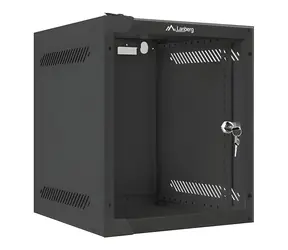 Lanberg WF10-2306-10B schwarz / Wandschrank / 10" / 6 HE / 280 x 310 mm / Tragfähigkeit 20 kg