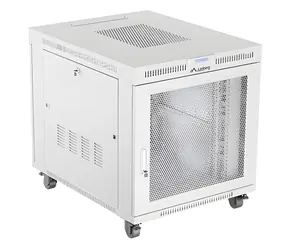 Lanberg 15U 19" grau / Rack-Schrank / 800x1000 mm / Flach verpackt / Lochtür / LCD-Panel / Tragfähigkeit 1200 kg