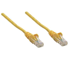 Intellinet Patchkabel RJ45 S/FTP Cat6 gelb / Patchkabel / 0,25 m / Cat6 / LSZH / vergoldete Stecker