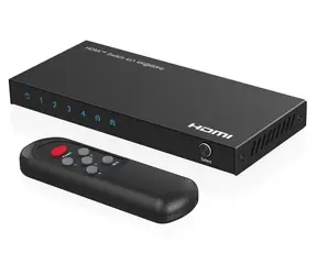 MicroConnect HDMI-Switch 4x1 schwarz / HDMI-Switch / 4K / 60Hz / HDCP / 5x HDMI