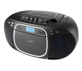 JVC RC-E451B schwarz / Tragbarer Player / CD / Kassette / FM / Bluetooth / USB / 3,2 W