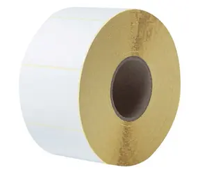 Brother BUS1J074102203 weiße Etikettenrolle / unbeschichtet / 102 x 74 mm / 2940 Stück/Rolle / 4 Stück pro Karton
