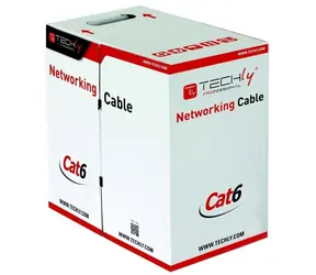 Techly U/UTP Cat.6 / Installationskabel / 305 m / CCA / grau